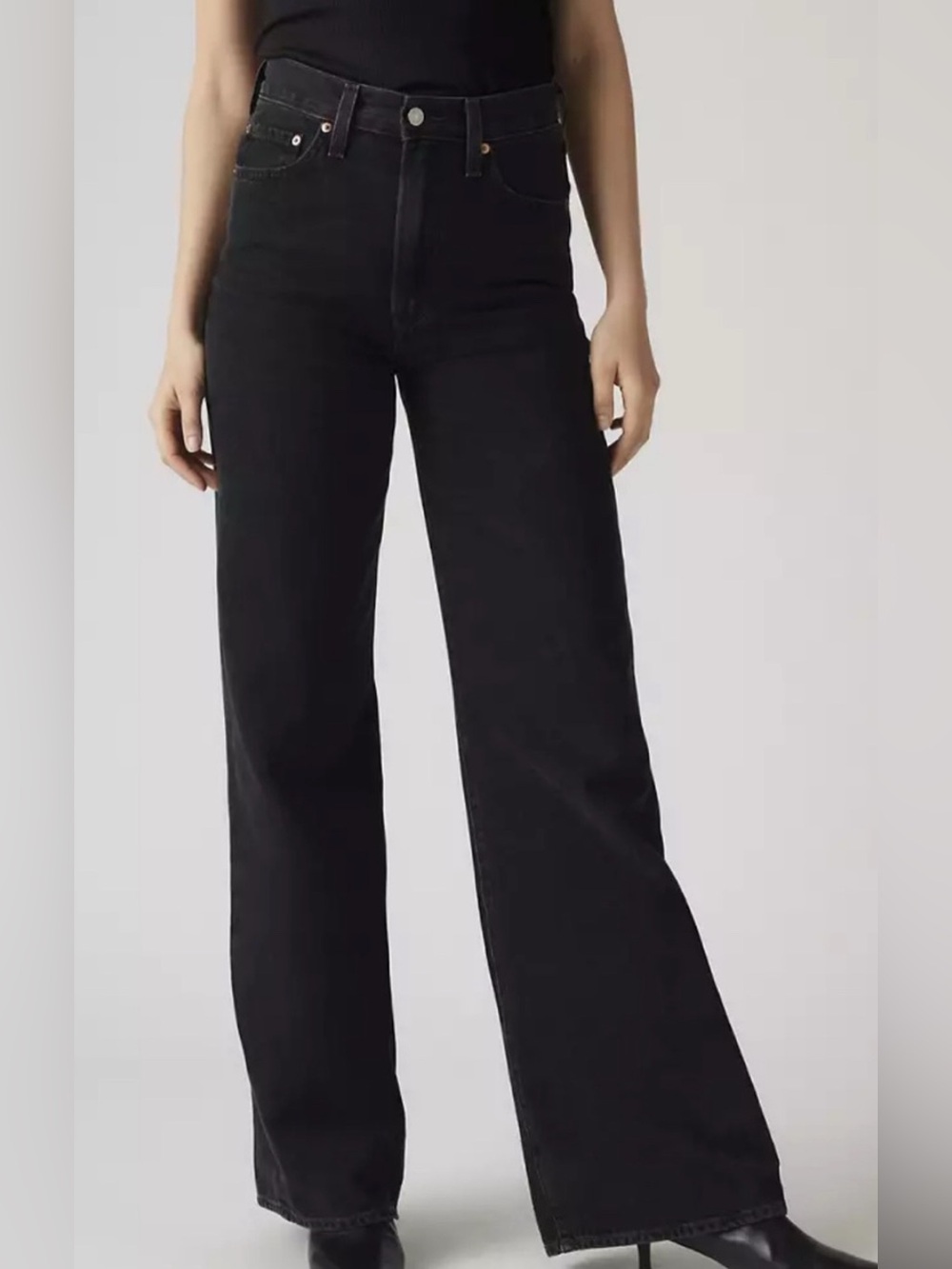 Levi’s Ribcage Wide Leg Black Jeans